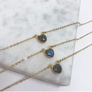 Labradorite Heart Necklace